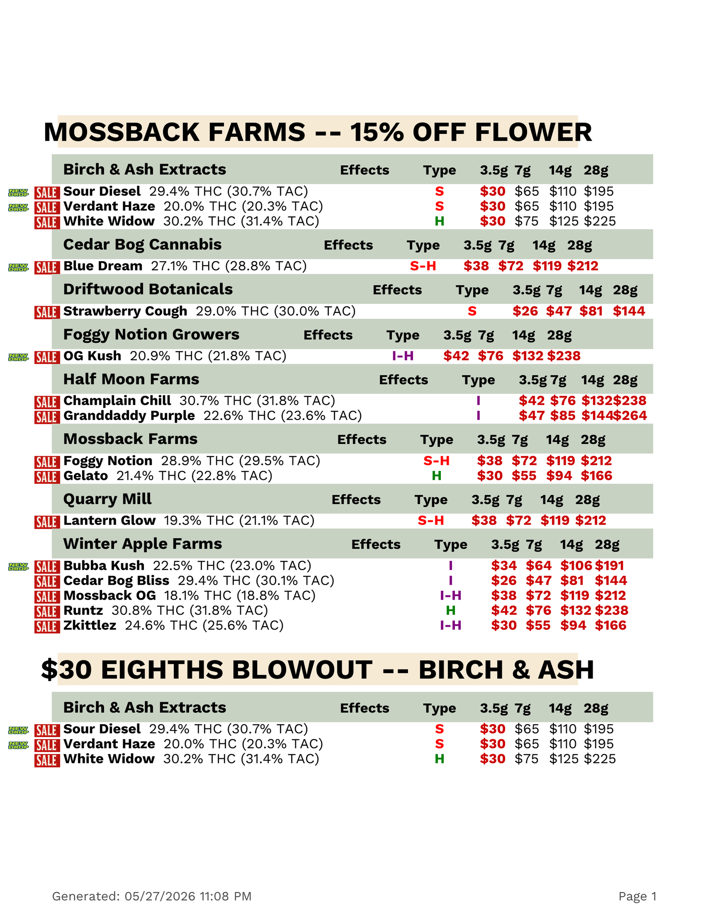 Print discount flyer